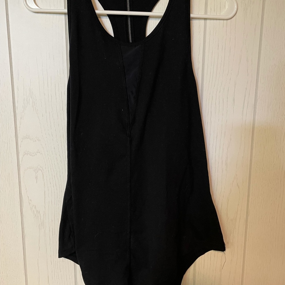 Black Effortless Tank-Long